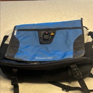 Victorinox Black and Blue Shoulder Bag